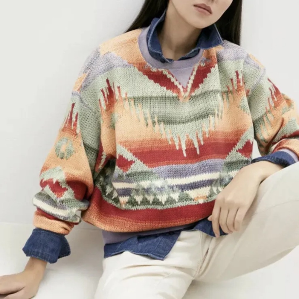 POLO Ralph Lauren Southwestern Fleece Sweatshirt XS